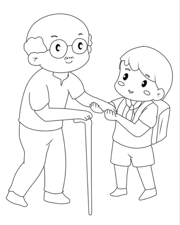 Helping Coloring Pages | Free People Coloring Pages | Kidadl